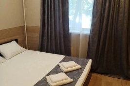Кровать в номере Стандарт 2 в отеле Аэропорт Внуково
