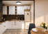 Кухонный уголок в номере 1 в Loft Studio